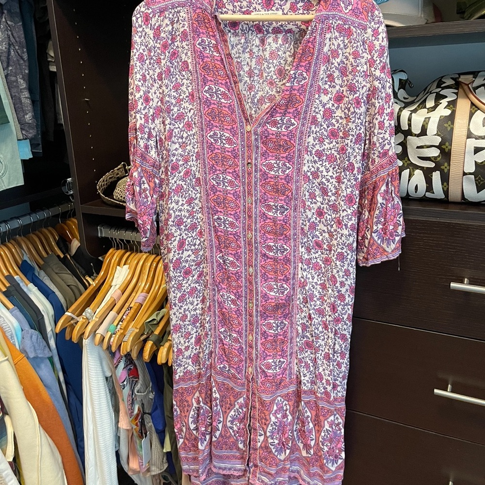 Spell button up dress